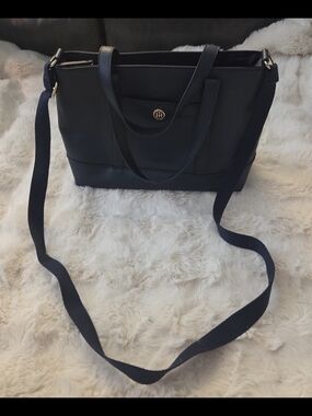 Tommy Hilfiger Blue Navy Gretta II Tote Shoulder Bag Purse